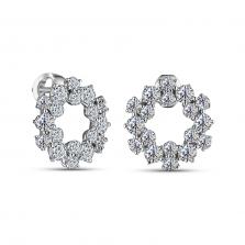 Alrosa Diamonds Пусеты Premium 9P287F21